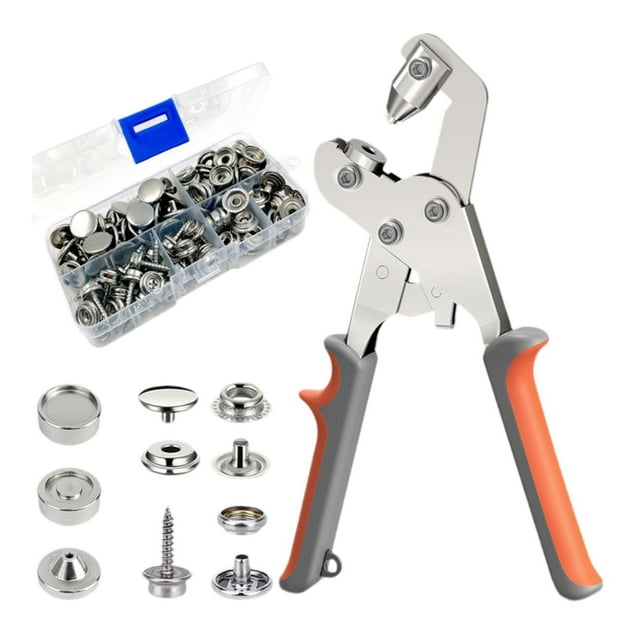 Snap Fastener Tool Tool Kit Multipurpose Metal Handheld Instalación de alicates Snap Snap Aliviers para lonas Barco cubre tiendas de campaña Crafts
