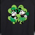 thumbnail image 3 of Disney - Mickey Minnie Shamrock - Women's Lightweight French Terry Long Sleeve Shirt, 3 of 5