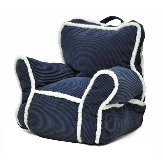 Heritage Kids Navy Cord Bean Bag Chair - Walmart.com