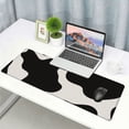 thumbnail image 6 of Heduofu Square Mouse Pad Black Cow Print,Personalized Premium-Textured Custom Mouse Mat Design,Washable Mousepad Lycra Cloth,Non-Slip Rubber Base Computer Mouse Pads for Wireless Mouse 31.5x11.8 in, 6 of 6