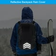 thumbnail image 4 of Uxcell 30-40L Waterproof Rucksack Cover, Backpack Rain Cover, M, Black Arrow, 4 of 5