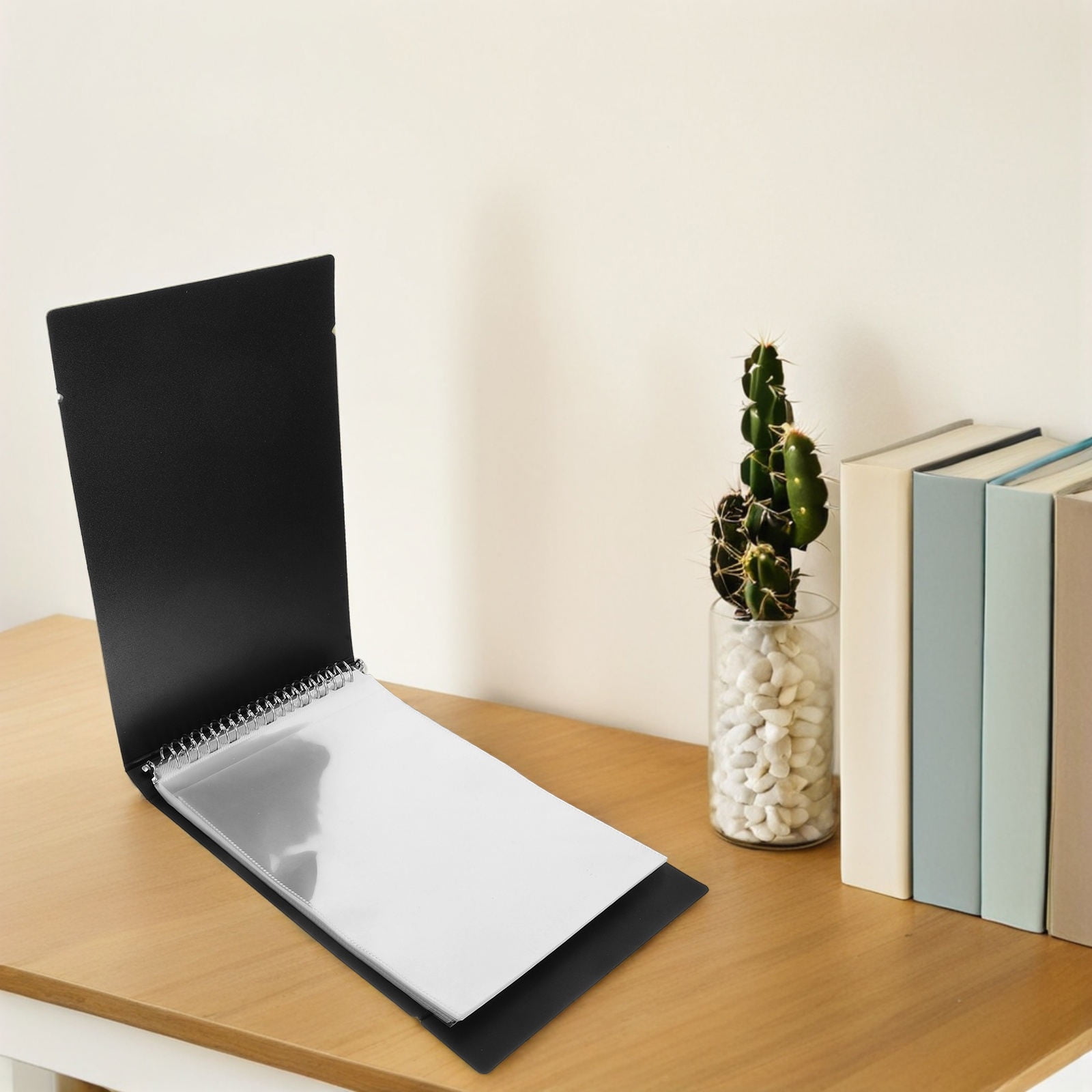 FOLOYORI Business Check Binder Plastic 1Set