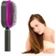 thumbnail image 1 of Cepillo de pelo autolimpiante para mujeres, cepillo de pelo con cerdas de jabalí, cepillo masajeador con cojín de aire 3D, cepillo de pelo autolimpiante para mujeres para cabello enredado y anudado, 1 of 5