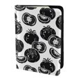 thumbnail image 2 of Pofeuu Hand Drawn Tomatoes Print Travel Document Organizer Passport Holder Men Women for Family (6.5 in x 4.5 in),Wallet Holder Credit Card Clutch Bag Case, 2 of 5