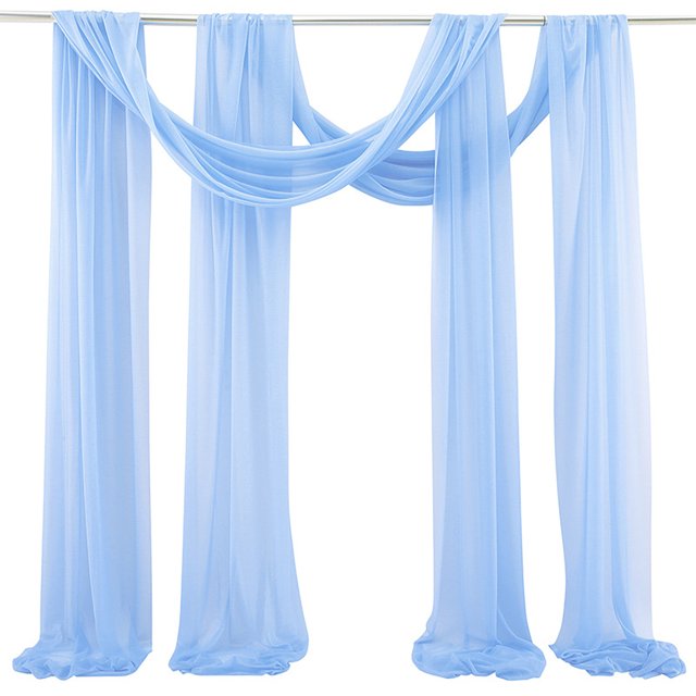 LCXmlly Ensemble de Rideaux de Fond pour Poêle à Rôtir (2 Pcs) Paillettes Résistant à la Décoloration Sans Plis Doux Élégant Décoration de Mariage Extérieure