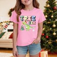 thumbnail image 2 of Staki Christmas T Shirt Christmas Shirts for Girl Funny Magical Christmas T-Shirt Merry and Bright Shirt Xmas Holiday Tee Tops(Pink,5-6 Years), 2 of 5