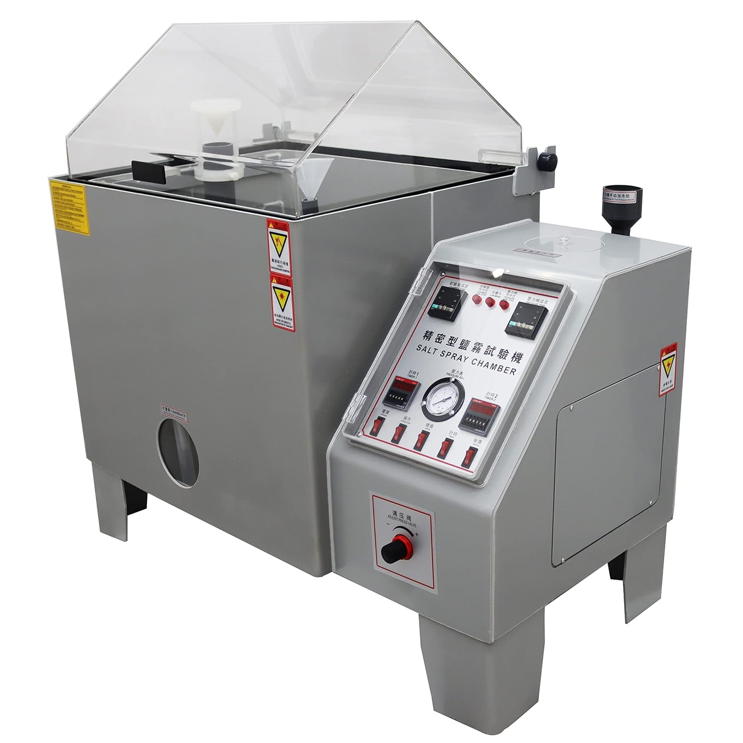 EQCOTWEA Salt Water Spray Testing Chamber Fog Corrosion Tester with Timing Function ABS Shell