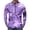 Purple&10^0601V, variant on Fabrcox Camo Men Long Sleeve Cycling Jersey with 3 1 Rear Zipper Pockets Workout T Shirts for Men Upf 50 Half Zip Breathable Outdoor Quick Dry Biking Shirt