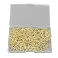 thumbnail image 2 of Shaped Paper Clips,150Pcs Mini Cute Heart Shaped Style Electroplated Metal Coated Fold Back Paperclips Bill Holder Binder Clips Bookmarks With Storage Box For Office School Home, 2 of 8