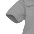 thumbnail image 4 of Odeerbi Infant Boys Girls Tennis Bodysuit Solid Color Short Sleeve Collared Cotton Golf Bodysuits, 4 of 5