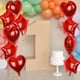 thumbnail image 3 of 16 globos de corazón rojos, globos de corazón de aluminio rojos de 18 pulgadas, kit de globos de corazón de helio para el día de San Valentín, bodas, decoraciones de compromiso, aniversario, fiesta, 3 of 5