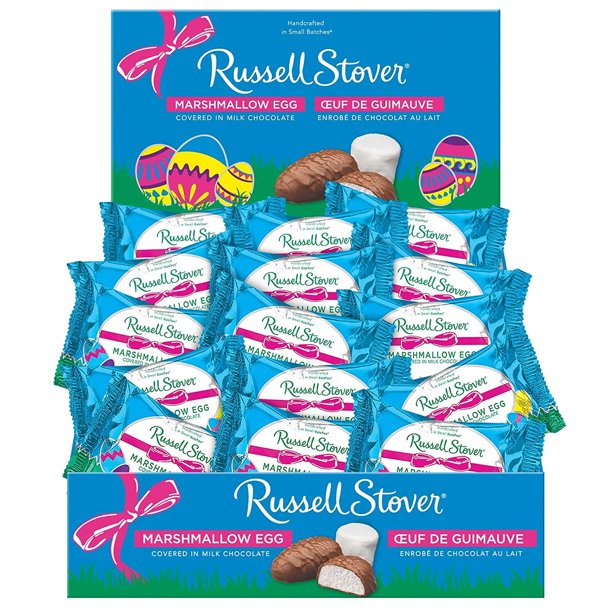 Russell Stover Milk Chocolate, Marshmallow Egg, 1 oz, 36Count Walmart