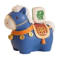 thumbnail image 2 of Adornos de figuras de caballos, artesanías únicas, resina, decoración del hogar, establo, mini caballo de resina Azul, 2 of 8