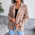 thumbnail image 5 of Uhndy 2022 Jackets for Women, Fashion Women Solid Color Double Breasted Autumn And Winter Small Suit Jacket Winter Coats Christmas Gifts for Women, 5 of 5