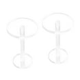 thumbnail image 1 of 2Pcs Jewelry Display Stand Clear Pedestal Display Riser Stands Dresser Top 9.5cm High, 1 of 8