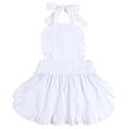 thumbnail image 2 of Womens Work Dresses White Apron Fancy Dress Maid Costume Apron Housework Apron Bib Apron, 2 of 3
