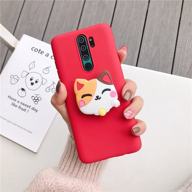 Funda de silicona con dibujos animados para teléfono móvil, carcasa trasera suave con soporte para Samsung Galaxy A50, A30, A40, A20, A10, A70, A60, A80, A7, 2018, A10E qiuyongmign unisex