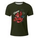 thumbnail image 5 of Tops para hombre, blusas y camisas de cuello redondo y manga corta para hombre, tops casuales de cuello redondo y manga corta con estampados especiales para hombre., 5 of 5