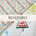 thumbnail image 4 of Christmas Quilt Set - Lightweight, Soft, Seasonal - 3-Piece Reversible Holiday Bedding Set (Twin / Twin XL, Happy Hillside), 4 of 6