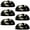Multicolored 2, variant on PhooArto 6 Pcs Cup Drawer Pulls, Human Heart Heartbeat Pattern Shell Shape Handles Cabinet Knobs for Dresser Cupboard Closet Wardrobe with Screws