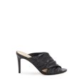 thumbnail image 2 of Vince Camuto Clarstie Black High Heel Open Toe Slip-On Dress Sandals Mules (Black Mestico, 8), 2 of 6