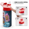 thumbnail image 4 of BUBBLE GUPPIES Kids Water Bottle with Silicone Straw And Spill-Proof Lid, 16.9oz Stainless Steel Double-Wall Vacuum Insulated Water Bottles for Boys Girls, 4 of 8
