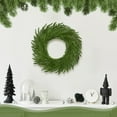 thumbnail image 3 of 18 Inch Christmas Norfolk Pine Wreath for Front Door, Artificial Christmas Wreaths Faux Greenery Pine Needles Wreath for Door Wall Windows Indoor Outdoor Xmas Decor, 3 of 7