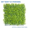 thumbnail image 1 of Sunshades Depot Artificial Mimose Fence Panel Green Wall Windscreen Privacy Screen Decorative Ivy Faux Leaves-3Pcs, 1 of 7