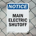 thumbnail image 5 of (2 Pack) Main Electric Shutoff OSHA Notice Sign 7 Inch X 10 Inch Indoor / Outdoor Rust-Free Aluminum Metal Signs for Workplace, Workshop, and Construction Site, Made in the USA, 5 of 8