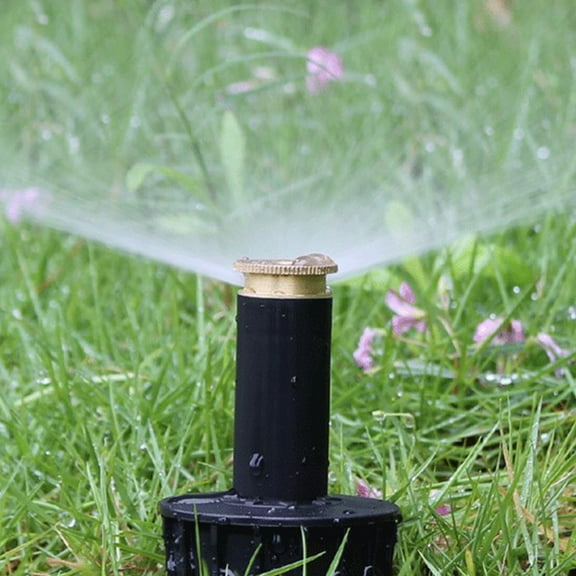 Garden Spray Nozzle, 90/180/360 Degree Adjustable Pop up Sprinklers, Plastic Lawn Watering Sprinkler Head