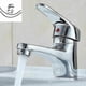 thumbnail image 4 of Basin Taps Bathroom Mixer Faucet Hot and Cold Mixer Tap Chrome Plated Solid Brass Lavatory Bathroom, 4 of 4