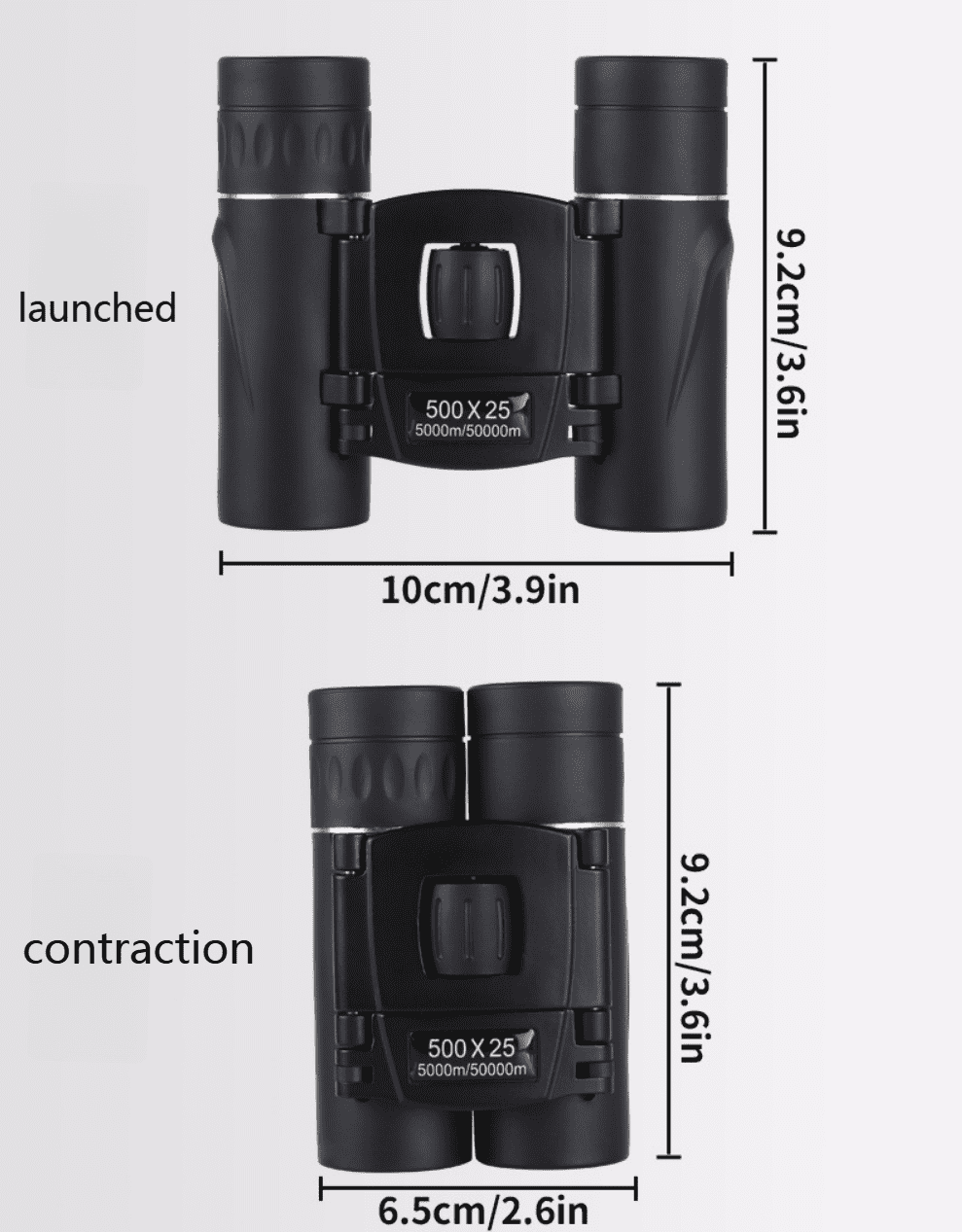 500x25 Zoom HD Telescope Professional BAK4 Powerful Binoculars Long Range Portable Monocular or Camping Tourism Outdoor