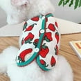 thumbnail image 4 of Reheyre Cartoon Strawberry Pattern Warm Pet Dog Vest - Cosplay Pet Clothes for Casual Wear, 4 of 8