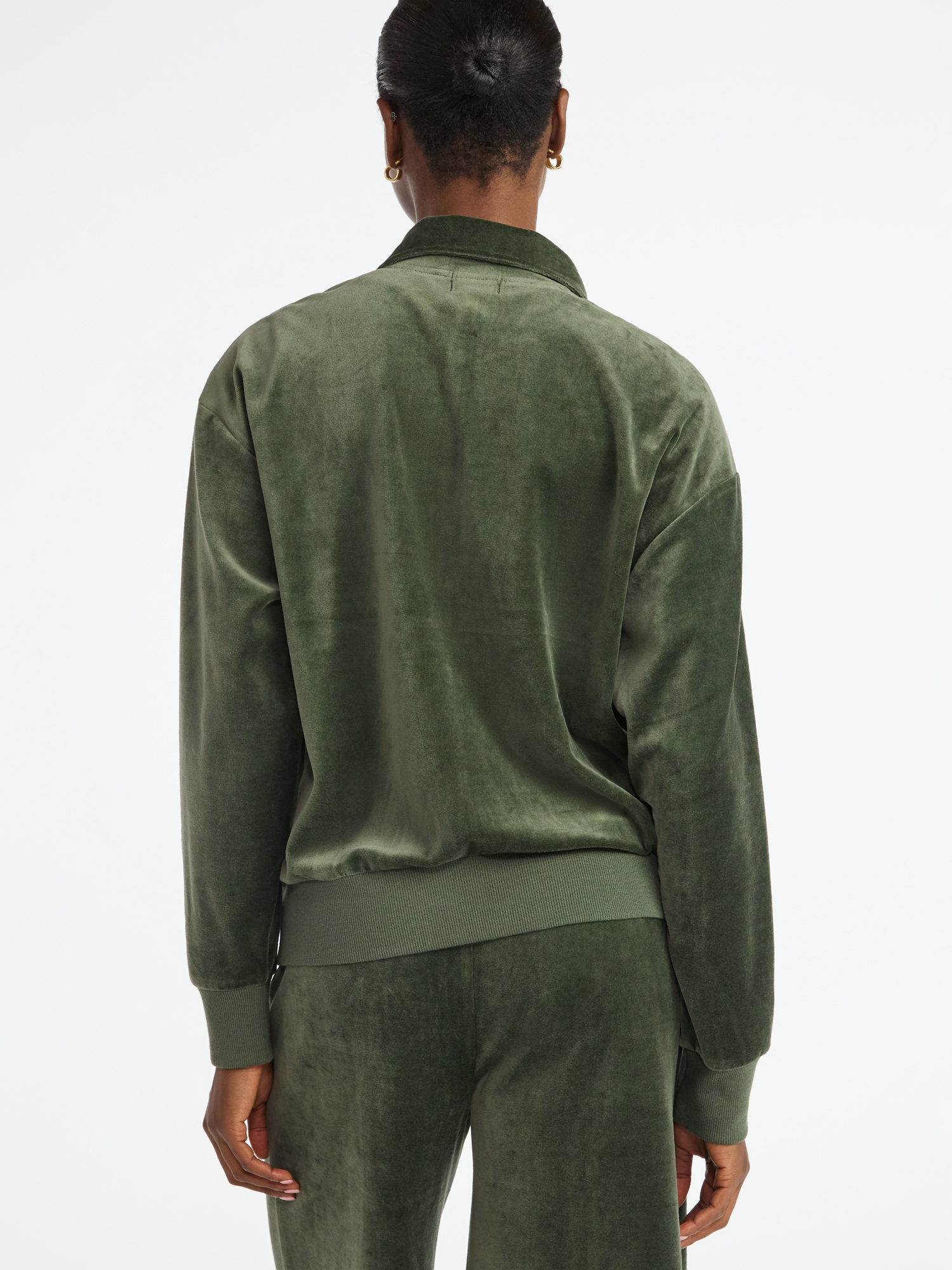Scoop Women’s Velour Track Jacket, Lightweight, Sizes XS-XXL