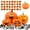 A-64pcs Small, variant on Ayieyill 48 Pcs Halloween Stickers for Pumpkins Decorating, 12 Sheets Halloween Stickers for Kids Vinyl Pumpkin Stickers for Trick or Treat Halloween Party Favors