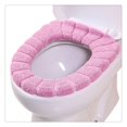 thumbnail image 5 of Cojín para asiento de inodoro, cojín de 3 piezas, suave, cálido, reutilizable, 5 of 5