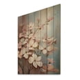 thumbnail image 2 of Designart "White Dogwood expression IV" Floral & Botanical Print on Natural Pine Wood, 2 of 5
