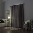 thumbnail image 2 of Sun Zero Amherst Velvet 84-Inch Thermal Total Blackout Back Tab Window Curtain Panel in Grey, 2 of 10