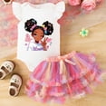thumbnail image 2 of VNKIDY Cute Baby Girl Outfits Sets Cartoon Print Tops And Skirt Matching Clothes Sets Soft Comfortable Toddler Outfits Sets Classic, 2 of 7