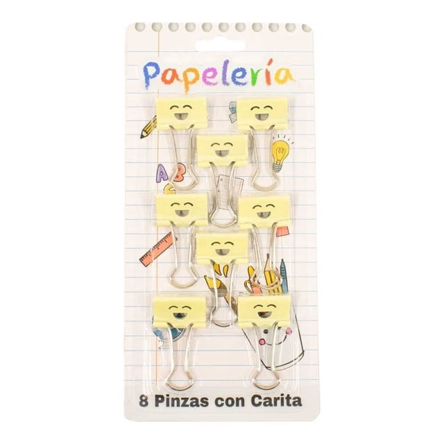Pinzas Prichos Carita 4.5x1x2.3 cm 8 Piezas