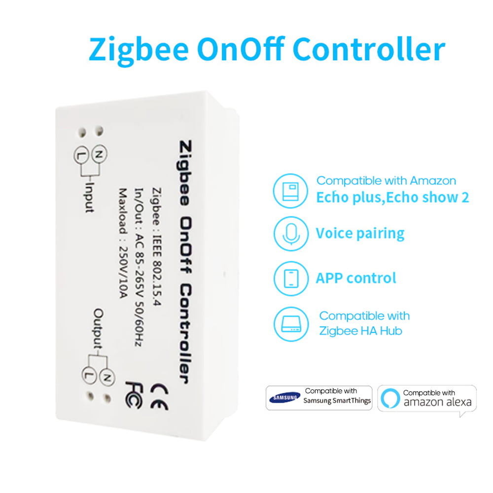 ZigBee Smart Home 1/2/3Gang Touch control Light Switch App Remote for Echo Plus 