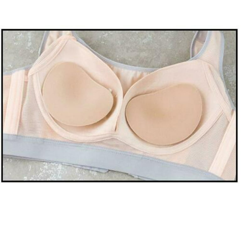 2pairs/Set (Apricot+Black) Bra Insert Pads For Sports Bras, Swimsuits,  Push-Up Replacement Thick Cup Pads For Women