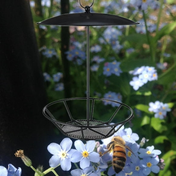 Alimentador de aves colgantes Dispensador de alimentos para aves resistentes a la intemperie resistente a la estación de alimentación de pájaros y
