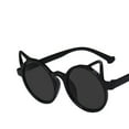 thumbnail image 4 of BRGZLK Kids Summer Sunglasses Toddler Kitten Ear Sunglasses Gradual Change Lovely Fashion Sunglasses for Boys Girls Age 2-12 Black Free Size, 4 of 4