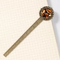 thumbnail image 4 of Thanksgiving pumpkin pie Book Lovers' Antique Bronze Lace Bookmark: a Stylish Book Accessory for Readers and Book Markers, 4 of 5