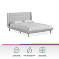 Queer Eye Farnsworth Upholstered Bed with Low Profile Platform Frame