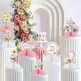 thumbnail image 4 of JOYMEMO 8 Pieces Wildflower 2nd Birthday Honeycomb Centerpieces Girl - Flowers Two Wild Second Birthday Table Decorations, Our Little Wildflower Is Turning Two Table Toppers Garden Birthday Party, 4 of 6