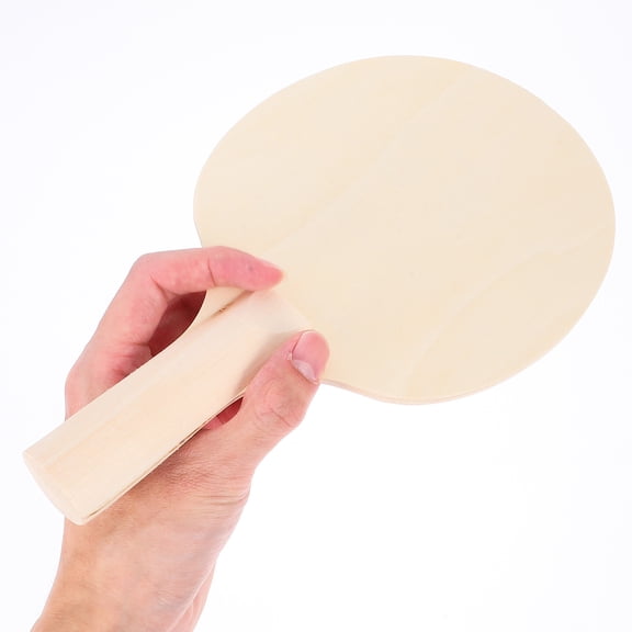RENACLIPY 4-Pack Outdoor Table Tennis Paddles with Beige Wood Handle Ergonomic Design Ideal for Beginners
