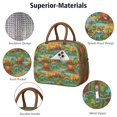 thumbnail image 4 of Womens Colorful Dinosaurs River Volcanoes Pattern Lunch Box for Work,Insulated Lunch Bag for Women,Loncheras Para Mujer,Leakproof Adult Lunch Bag for Work,Beach,Travel,Picnic,Camping, 4 of 7