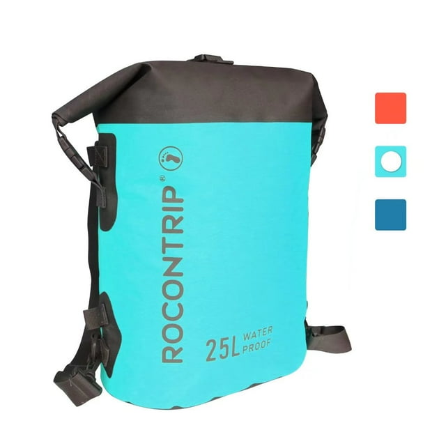 ROCONTRIP Premium Waterproof Bag Sack with long adjustable Shoulder Strap Included, Perfect for Kayaking Boating Canoeing Fishing Swimming / Green